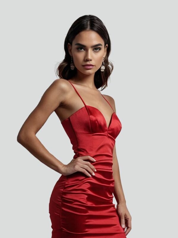 Speed It Up Faux Leather Midi Dress - Image 2